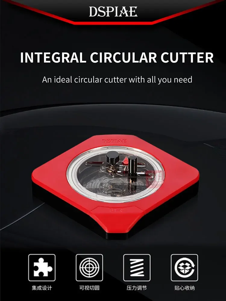 DSPIAE PT-C Model Making Tool Integrated Rounder Rubber Plate Cover Belt Cutting Pressure Adjustment