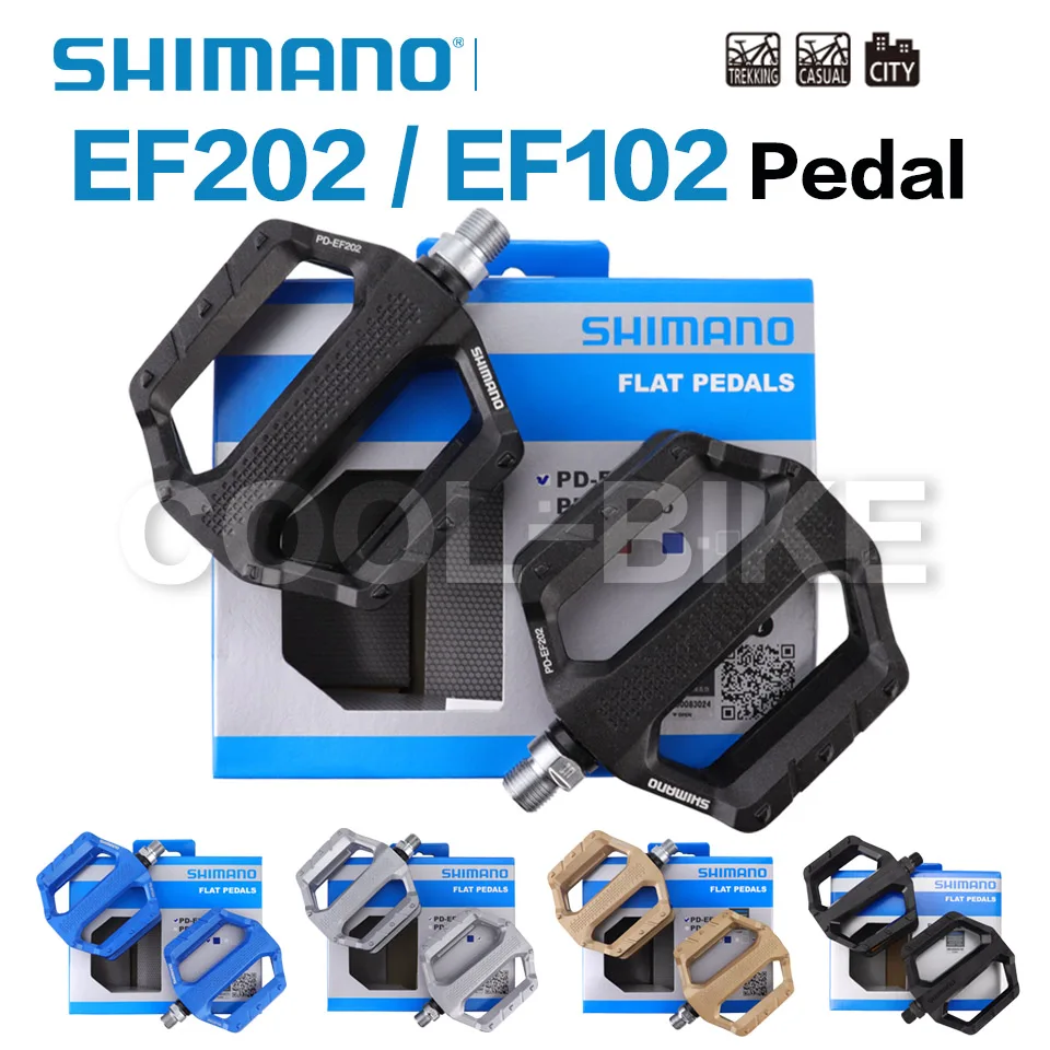 Shimano Platform Pedals for MTB, Trekking, and City Use with Aluminum Body