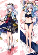 

Genshin Impact Pillow Case Kamisato Ayaka Cushion Cover Hugging Body Pillow Case Bedding Pillow Cover Anime Dakimakura