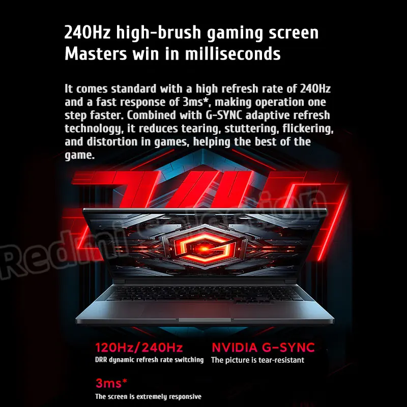 Xiaomi Redmi G Pro Gaming laptop 2024 Core i9-14900HX/i7-14650HX RTX 4060 RAM 16GB/32GB DDR5 1TB SSD 16-inch 240Hz Screen PC 5