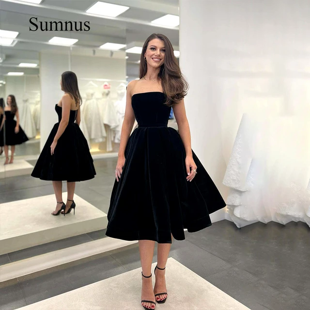 Black Velvet Strapless Bubble Peplum Gown | Christian Siriano