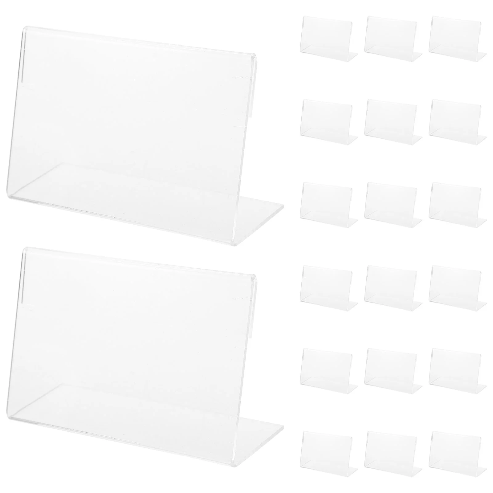 

Transparent Acrylic Price Tag Display Stands L Shape Display Stands Price Tag Shelf Clear Monitor Stand Shelf Table Price Tag