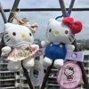 Sanrio Hellokitty Lovely Plush Pendant Cute Cartoon Stuffed Keyrings Girls Bag Bakcpack Cars Plush Keychains Christmas Gift 1