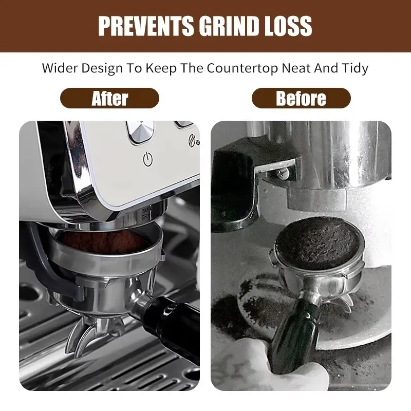 Coffee Dosing Ring Powder Ring 51mm 53mm 58mm Aluminum Espresso Dosing Funnel Magnetic For Portafilter Barista Tools Accessories coffee dosing ring