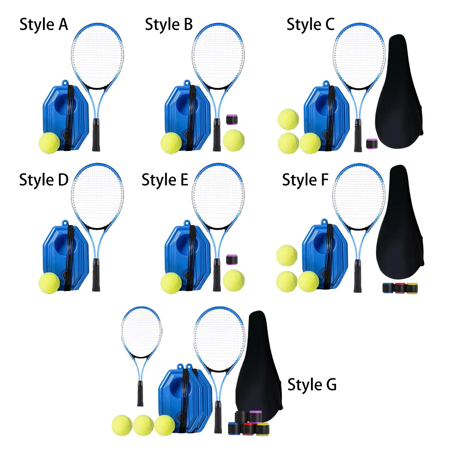

Tennis Trainer Rebound Ball Solo Training Durable Garden Tool Self Practice