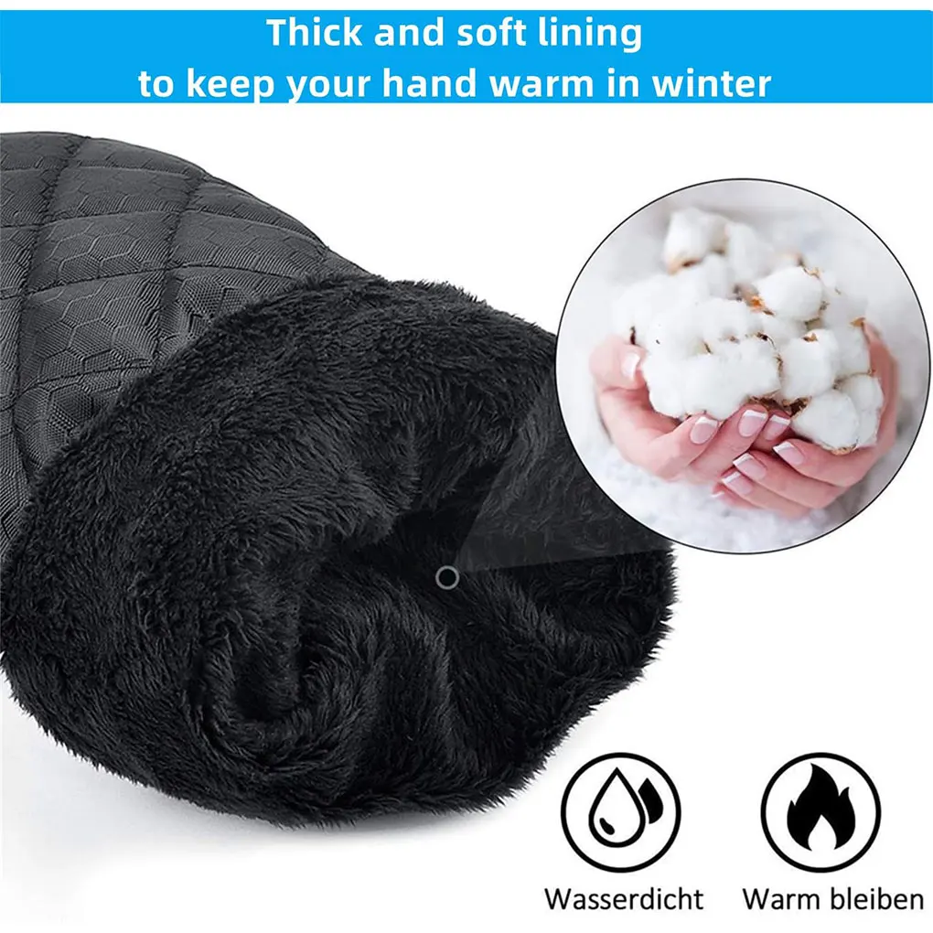 Car Windshield Ice Scraper Mitt With Warm Gloves Waterproof Snow Shovel Brush Scratch-Free Snow Removal Tools for Car Cleaning