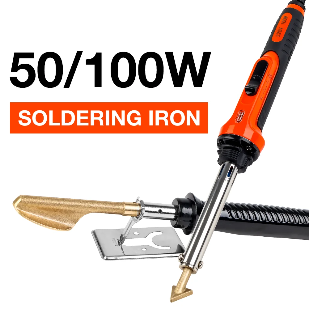 100W+50W Soldering Iron,110V/220V Car Bumper Repair Soldering Iron, Home Welding Tools,Leather Ironing Tool,Contains Welding Rod 2