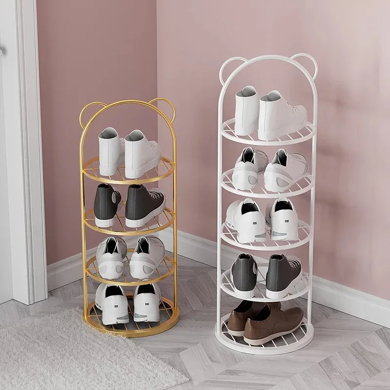 

At Home Small Space-saving Narrow Shoe Shelf Shoerack Bear Baby Durable Shoe Stand Simple Multi-layer Shoe Shelf Storage
