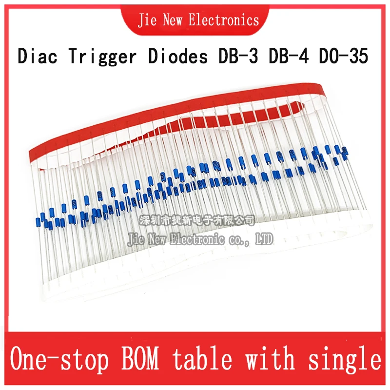 100PCS Blue Diac Trigger Diodes - DO-35 Package