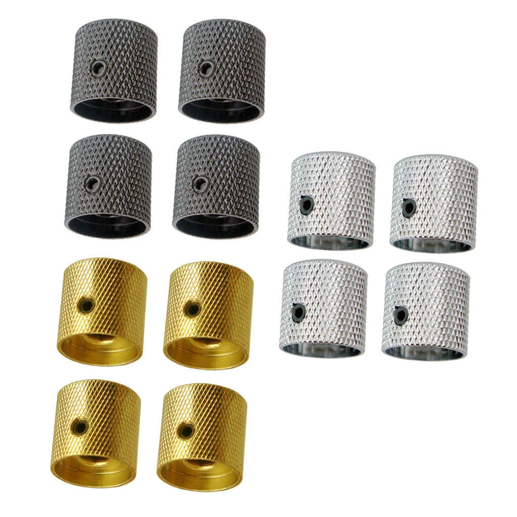 

4 Pieces Electric Guitar Bass Volume Tone Control Knobs Buttons Guitar Parts for Electric Guitar and Bass
