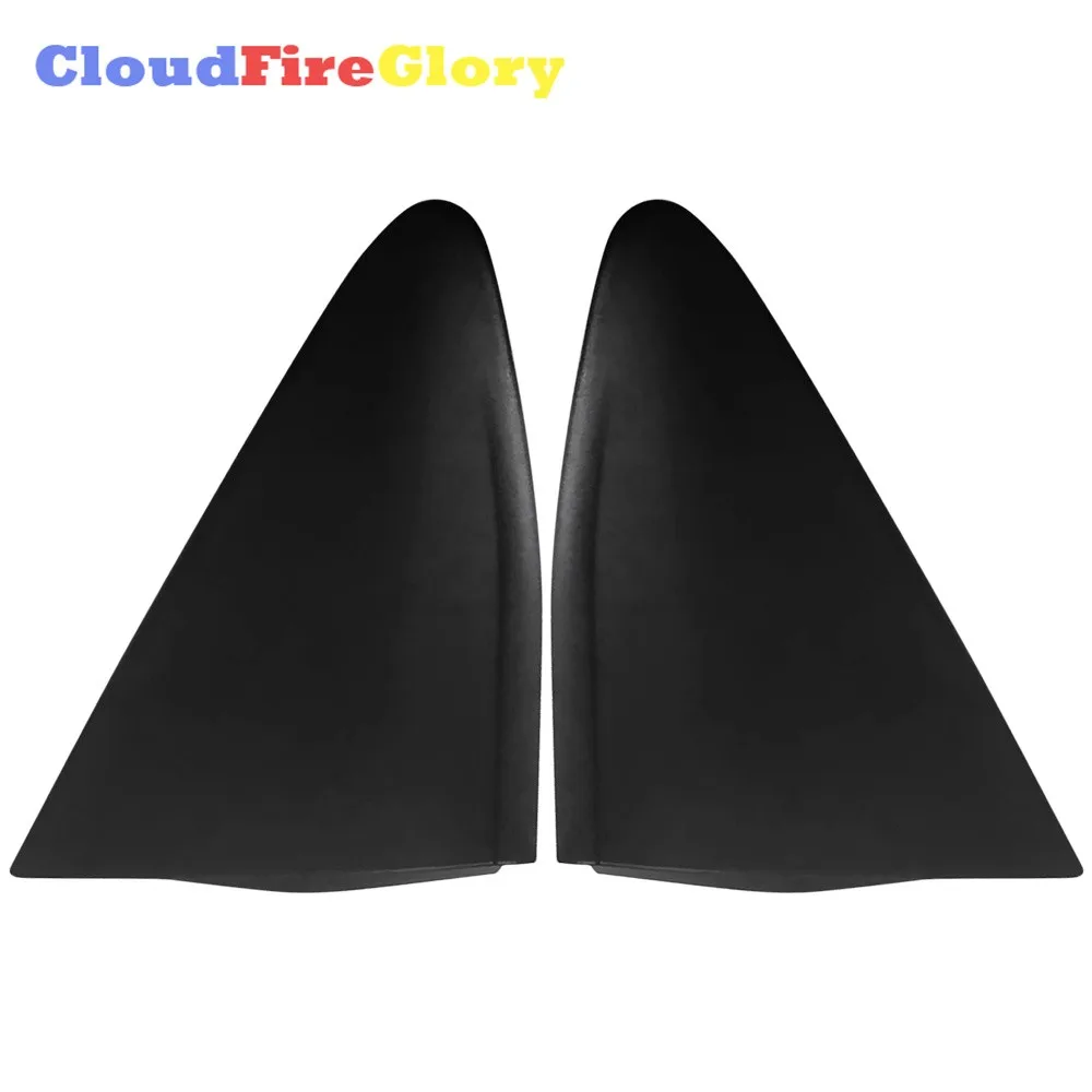 

For Toyota Yaris 2012 2013 2014 Pair Front Left Right Side Rearview Mirror Triangle Cover Plastic Black 60118-0D111 60117-0D111