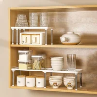 Kitchen Cabinet Organizer Adjustable Layered Storage Shelf Spice Rack Dish Bowl Shelf for Kitchen Cupboard Pantry Sink Organizer 1