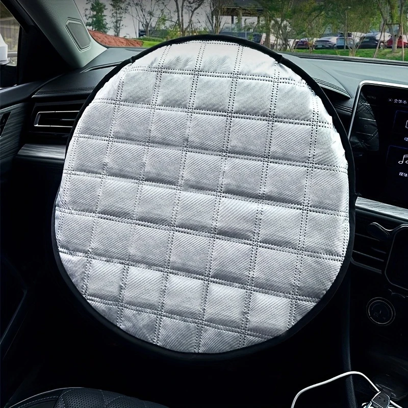 Premium Foldable Aluminum Foil Car Sunshade - Ultimate UV Protection & Heat Shield, Silver