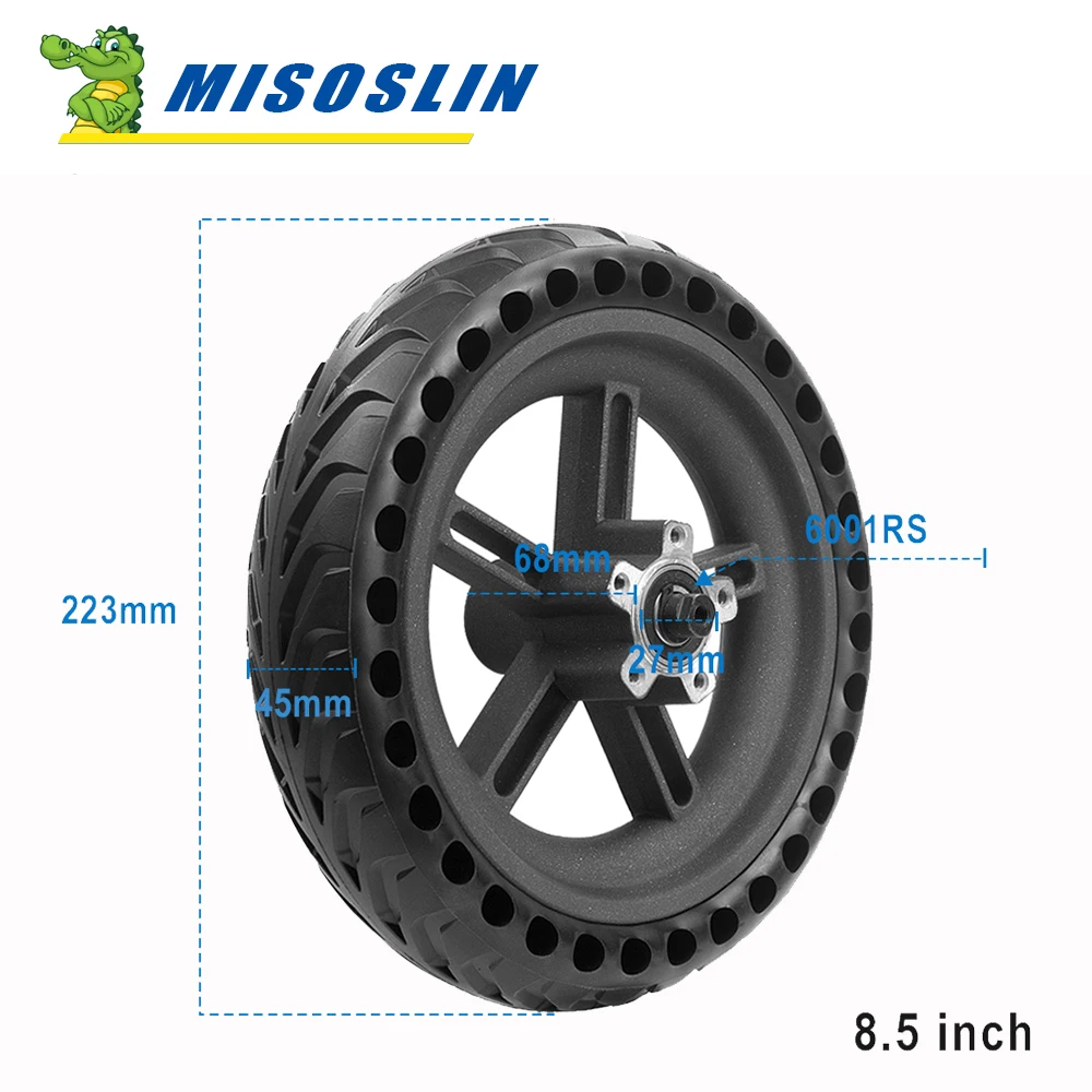 

8.5inch 8 1/2x2 Solid Shock Rear Wheel Hub Tire Rubber Honeycomb Tyre for Xiaomi Mijia M365 Electric Scooter ExplosionProof Tyre