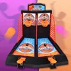 Children's Finger Catapult Table Basketball Court Two-Player Board Game Shooting Party Against Basketball Toys 5