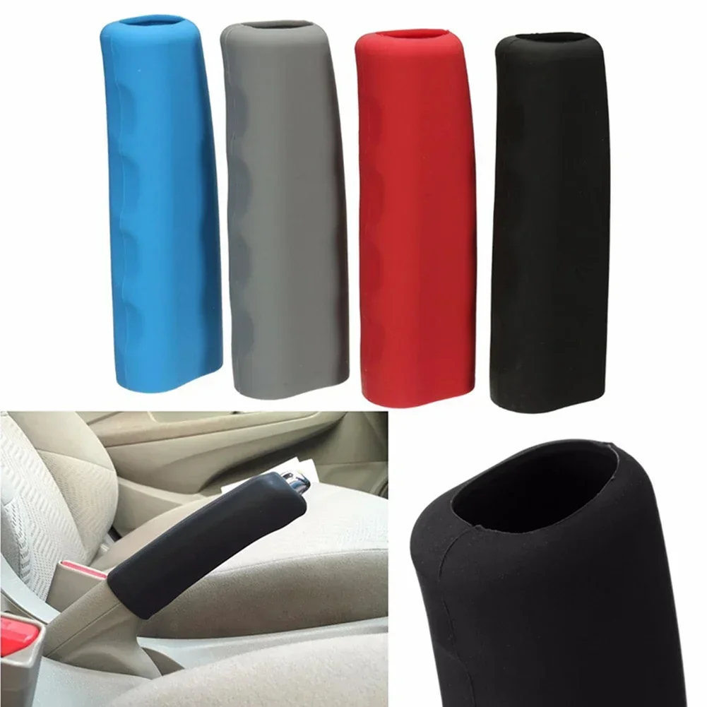 Hand Brake Set Universal Car Handbrake Sleeve Silicone Gel Cover Anti-Skid Auto Parking Brake Handle Sleeve Car Accessories