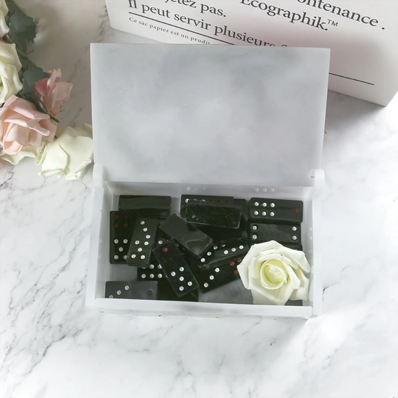 Epoxy Crystal Resin Silicone Mold 1 Set Resin Storage Box Mould for DIY Home Decoration Jewelry Making Drop shipping