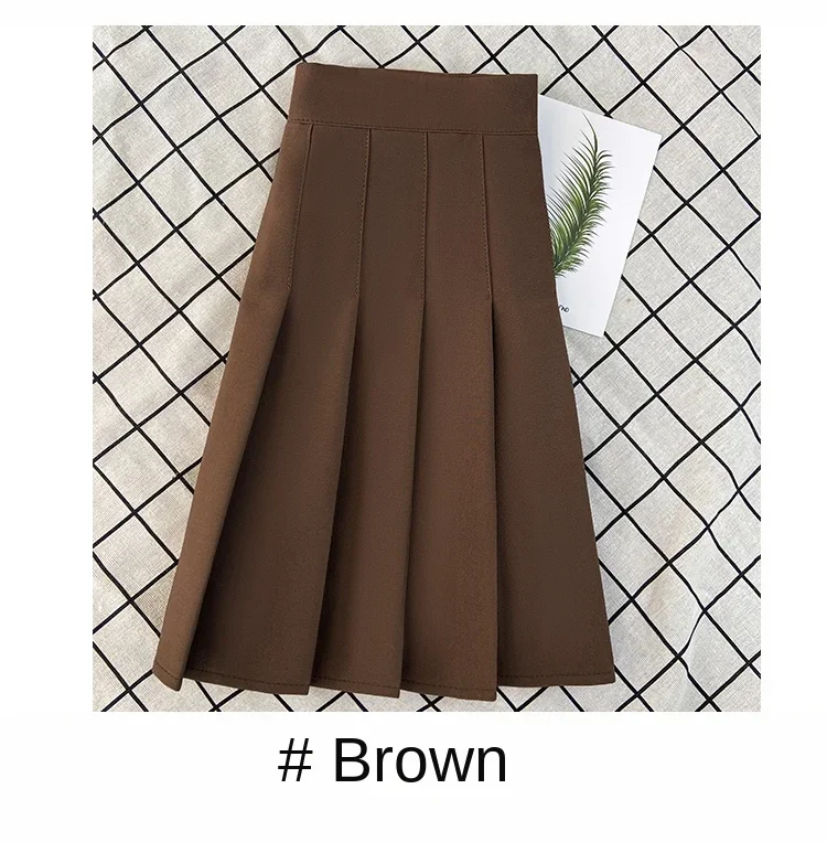Women's Skirt Fashion Summer High Waist Black a Line Mini Pleated Short Skirts for School Girls Korean Style Ladies Clothing