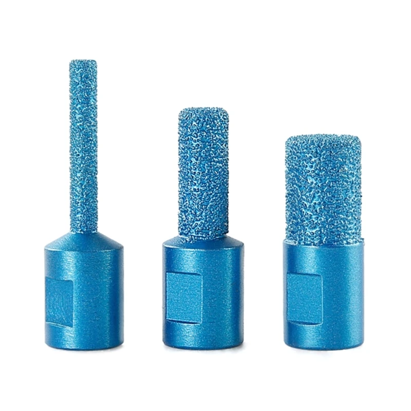 

Professional 100 Grinder Carving Tools 3 Piece Grinding Head Set Threaded Interfaces for Hard Brittle Material