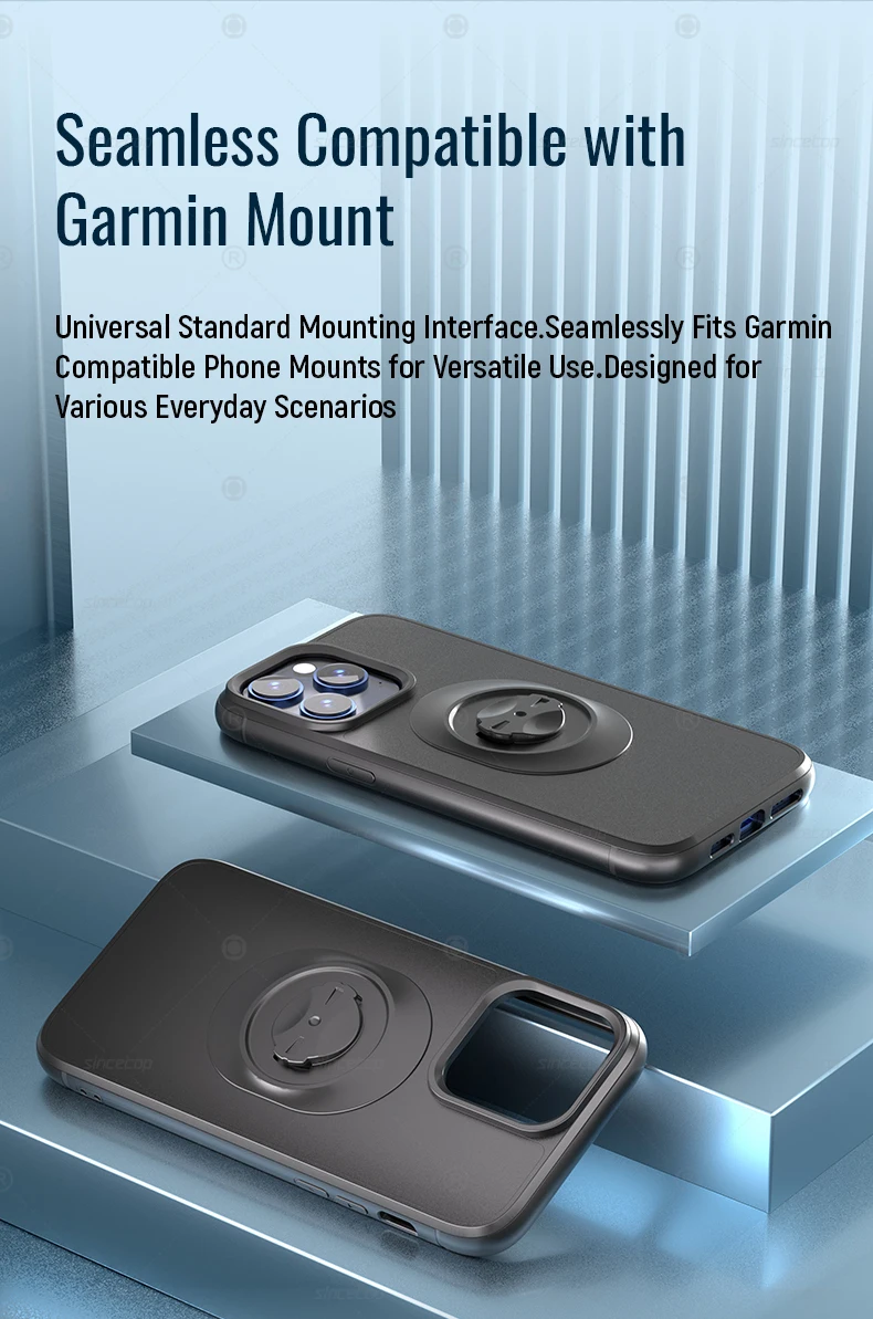 Stoßfeste Hülle für Garmin Fahrradhalterungen / Halterungen für Apple iPhone 17 16 15 14 13 12 11 8 7 Pro X Max Plus SE Schutzhülle – Detail 7