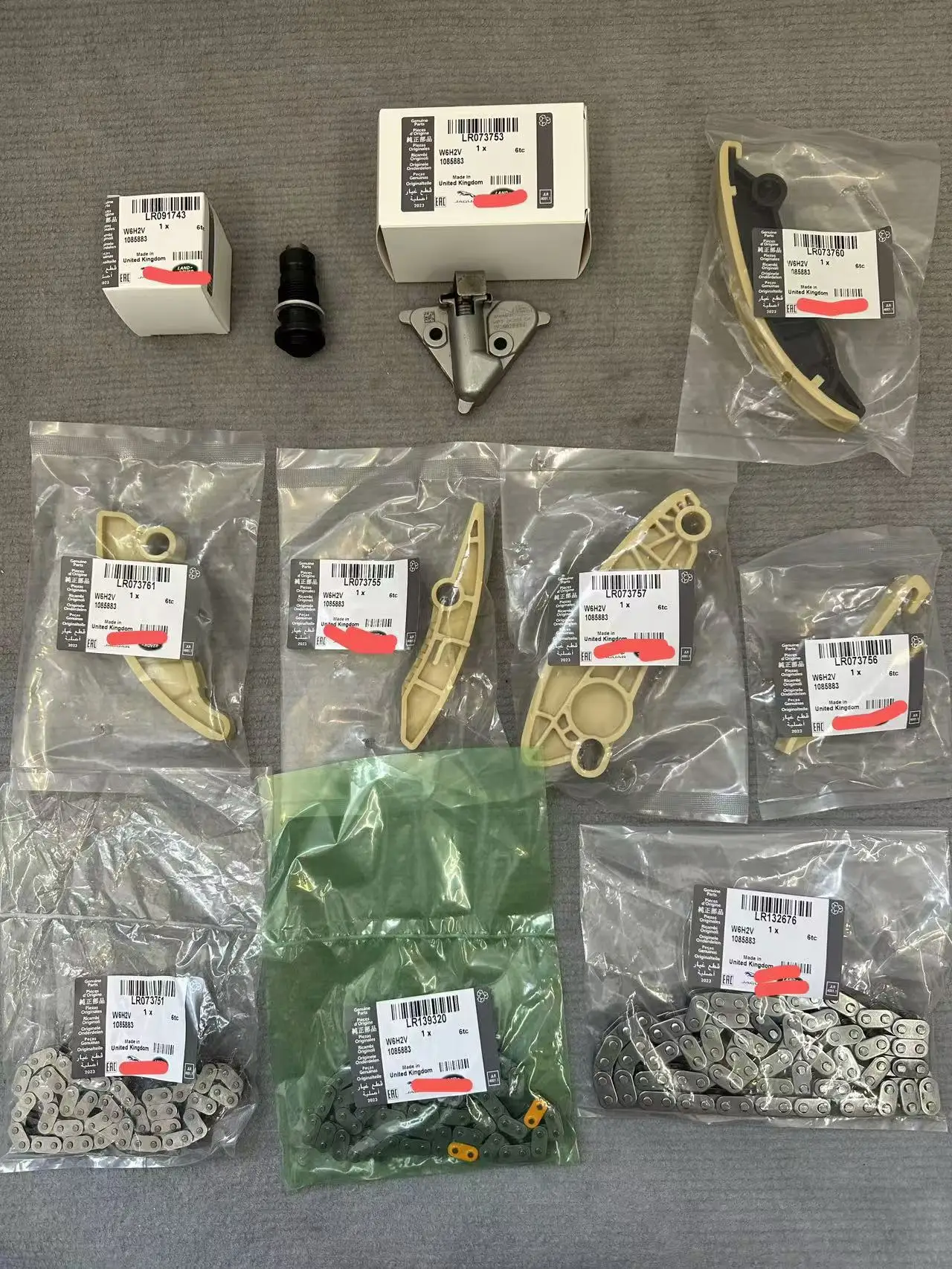 Timing Chain Kit for Land Rover Jaguar 2.0 AJ20D-204DTA, 204DTD LR073753 LR073754 LR073744 LR073770 LR073765