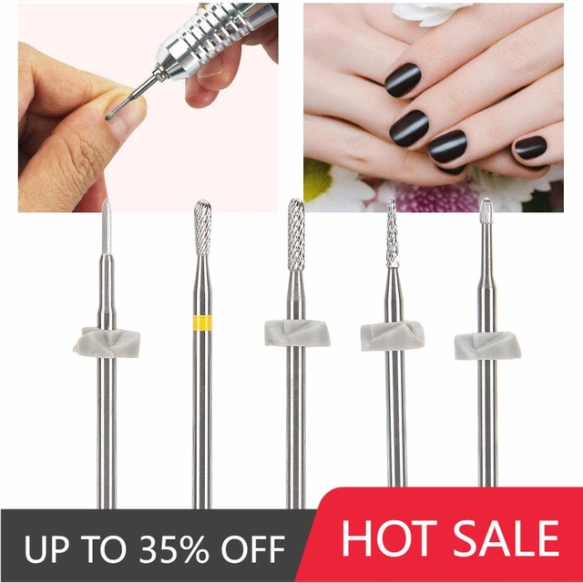 5 in 1 Carbide Nail Drill Bit Nail Drill Bits Manicure Pedicure Tool Home  Use | eBay