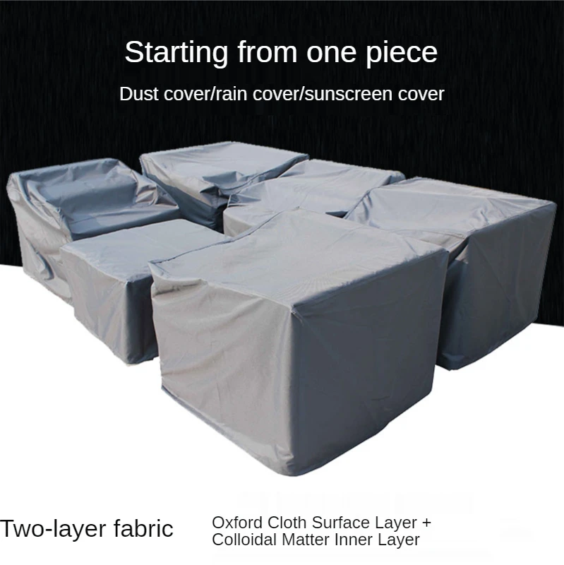 

Customized Outdoor Furniture Rain Cover Outdoor Table and Chair Cover Dust Cover Protective Cover Sofa Sun Protection Cover