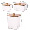 Acrylic Dryer Sheet Holder Container for Laundry Room Dryer Sheet Dispenser Laundry Room Organization Jars with Bamboo Lid 5