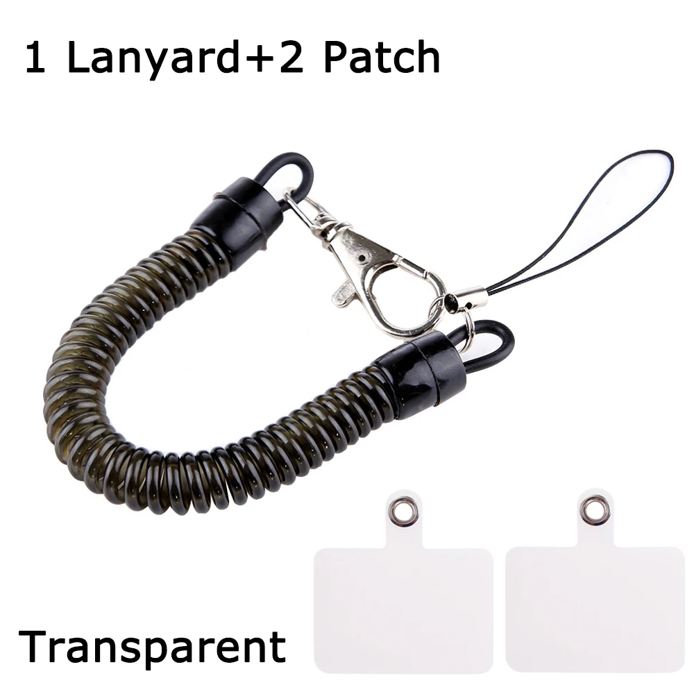 Universal Anti-Theft Telescopic Phone Tether with Card Holder and Charm
