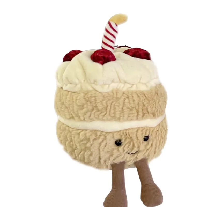 

2022 New British Cute Birthday Cake Doll Pillow Plush Funny Cake Plush Doll Girl Birthday Gift Toy Christmas Gift