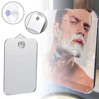 Acrylic Makeup Mirror Bath Shaving Pocket Travel Makeup Mirror Women Hand Mirror Bathroom Face Shave Shower Accessories 2