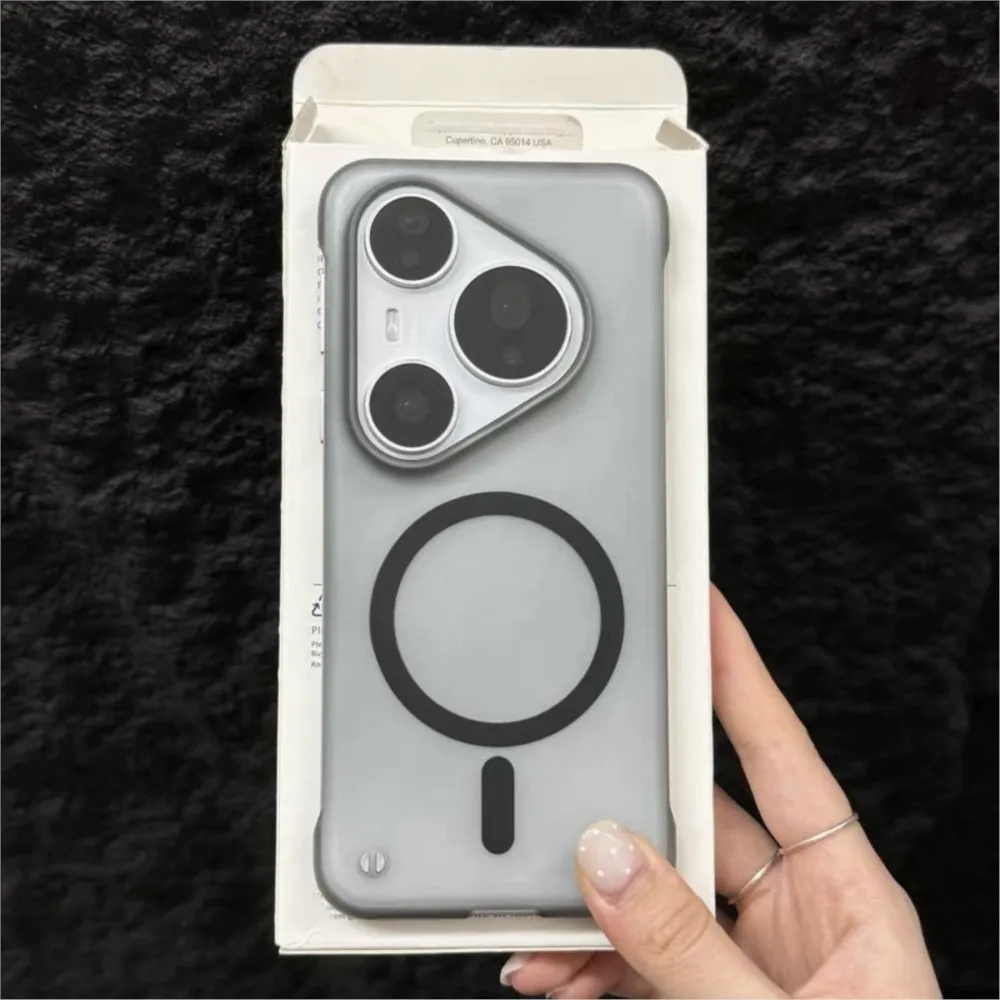 Ultra Thin Transparent Magnetic Charge Case with Frameless Design