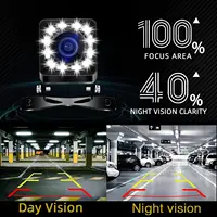 GRANDnavi caméra de recul de voiture HD CVBS480P lien de stationnement caméra de recul étanche Version nocturne 170 Image couleur grand Angle 3