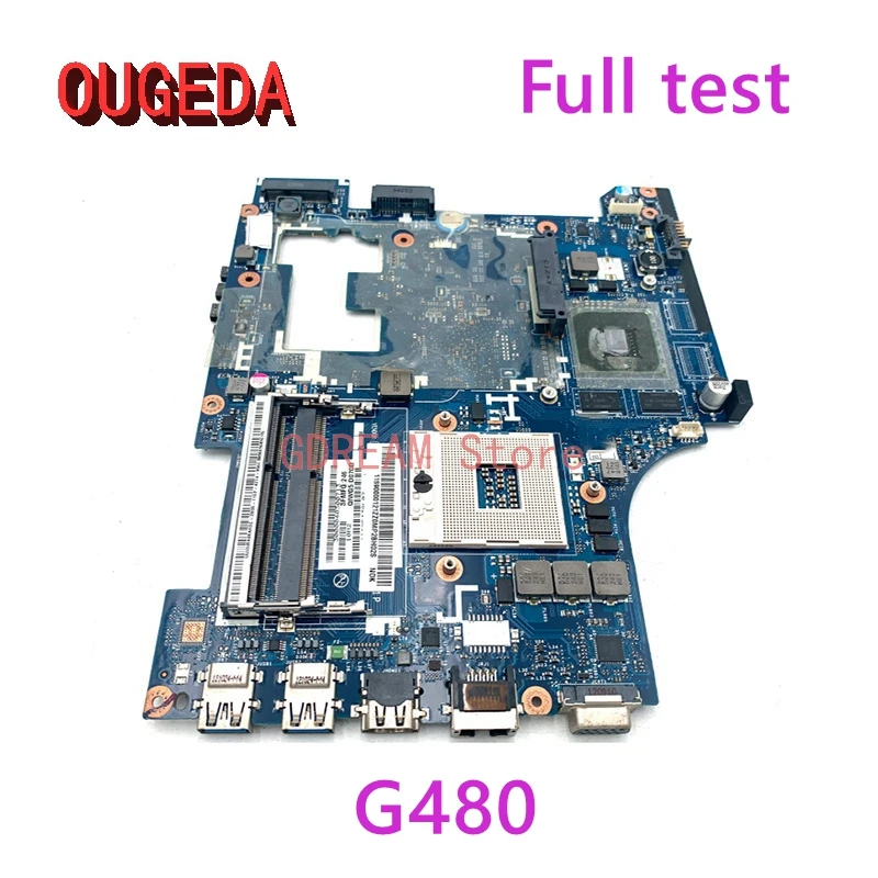 

OUGEDA Original LA-7981P Laptop Motherboard For Lenovo G480 HM77 DDR3 GT610M Video Card Main board full tested