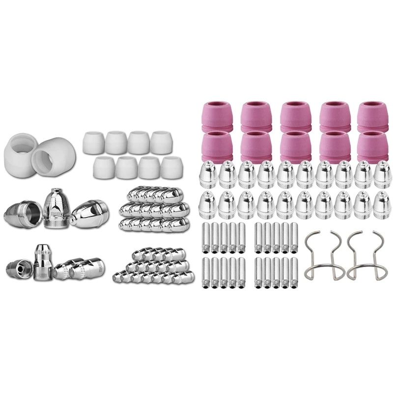 

1Set P-80 Plasma Nozzle & 52X SG-55 AG-60 WSD-60 Plasma Cutting Machine Consumables Plasma Cutting Torch Nozzle