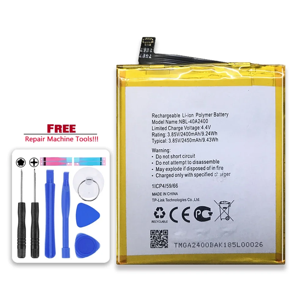

NBL-40A2400 2450mah Сменный аккумулятор для TP-link Neffos Y5s TP804A TP804C