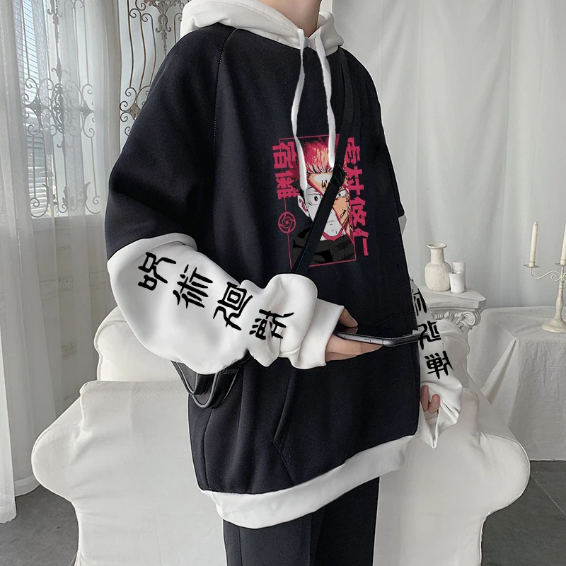 Loose Casual Mode Flower Design Unisex Hoodie