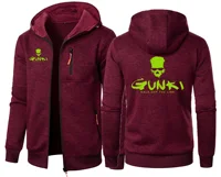 Gunki Love Fishing marque hommes manteaux à capuche décontracté sweat à capuche avec fermeture éclair hommes vêtements de sport coupe ajustée veste décontractée 3
