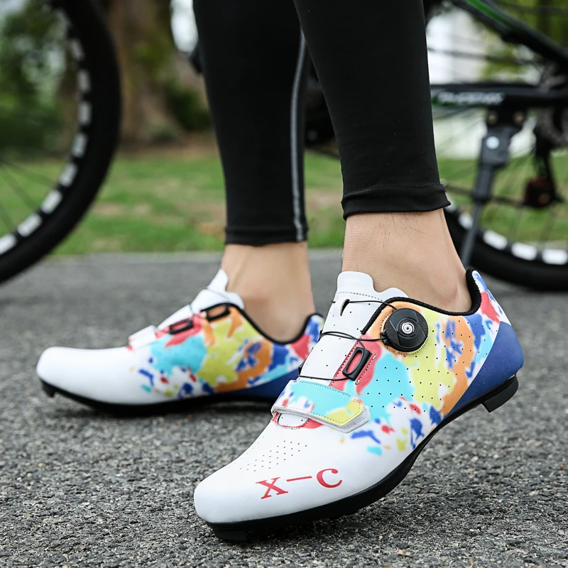 outdoor sports cycling lock shoes cycling shoes men and women casual road bike mountain dual-use