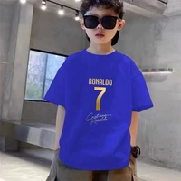 T-shirt à manches courtes + short noir pour enfants, ensemble de sport pour garçons et filles de 3 à 12 ans, joueur de football No. 7 Summe cool Clothing 5