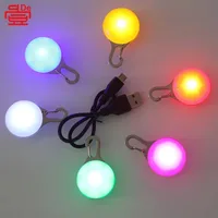 USB charging dog luminous pendant, night dog walking anti-lost flash tag LED pet luminous pendant 1