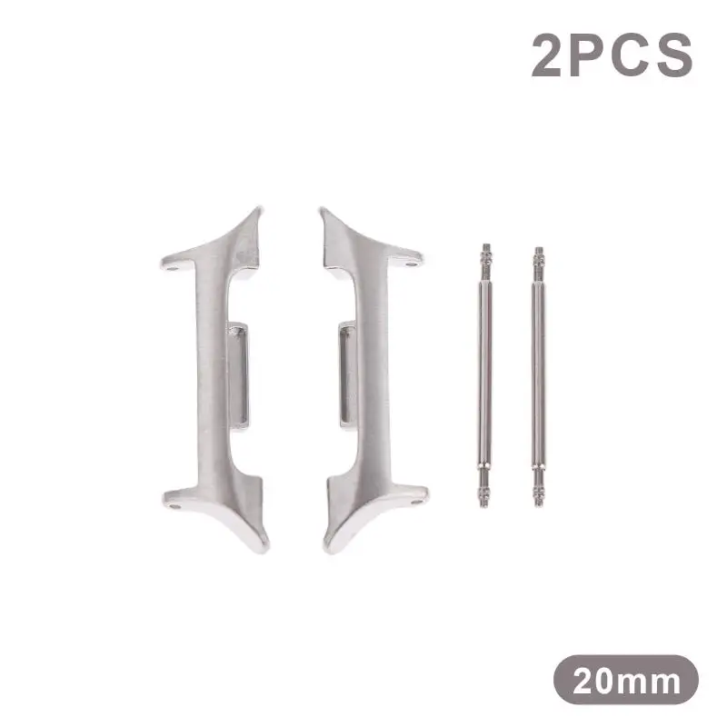 Stainless Steel Watchband Connector Adapters - 1 Pair