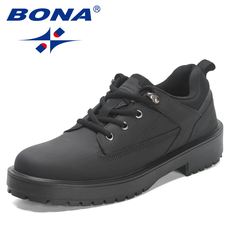 

BONA 2023 New Designers For Men Casual Lightweight Sneakers Man Platform Comfy Leisure Footwear Mansculino Fashion Walking Shoes