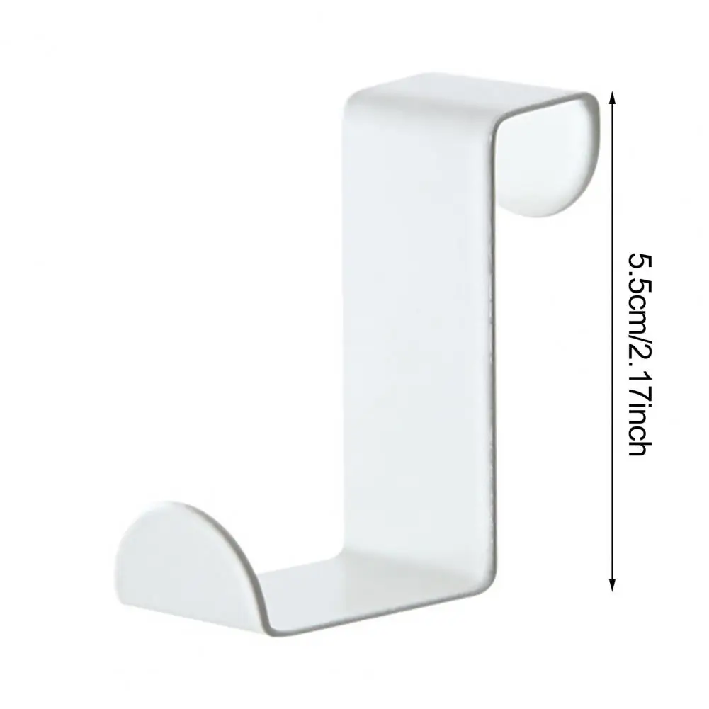 No-installation Door Hook Stainless Steel Hook Door Back Hooks for Strong Load-bearing Coat Towel Organization Cabinets Set of 4