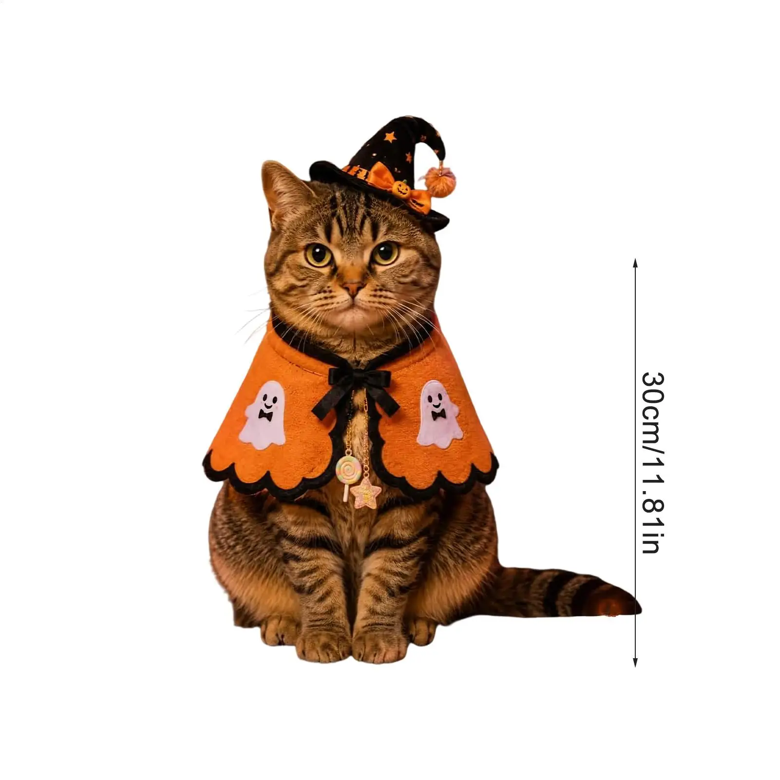 애완 동물을위한 고양이 할로윈 의상 애완 동물 코스프레 망토 복장 의류 홈 파티 휴일 모임을위한 고양이 드레스 업 의상