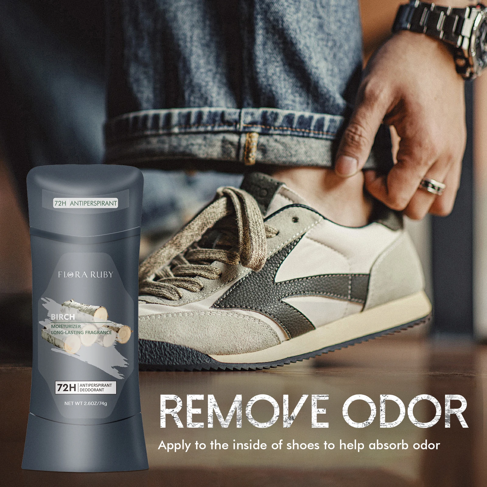 Deodorantstick voor mannen, tegen transpiratie, houdt je droog, langdurige geur, verwijdert okselgeur en verfrist je oksels._voghion.com