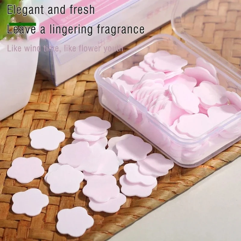 Portable Hand Wash Soap Papers Scented Slice Washing Hands Bath Travel Scented Foaming Soap Body Cleaning Paper 100/1000pcs