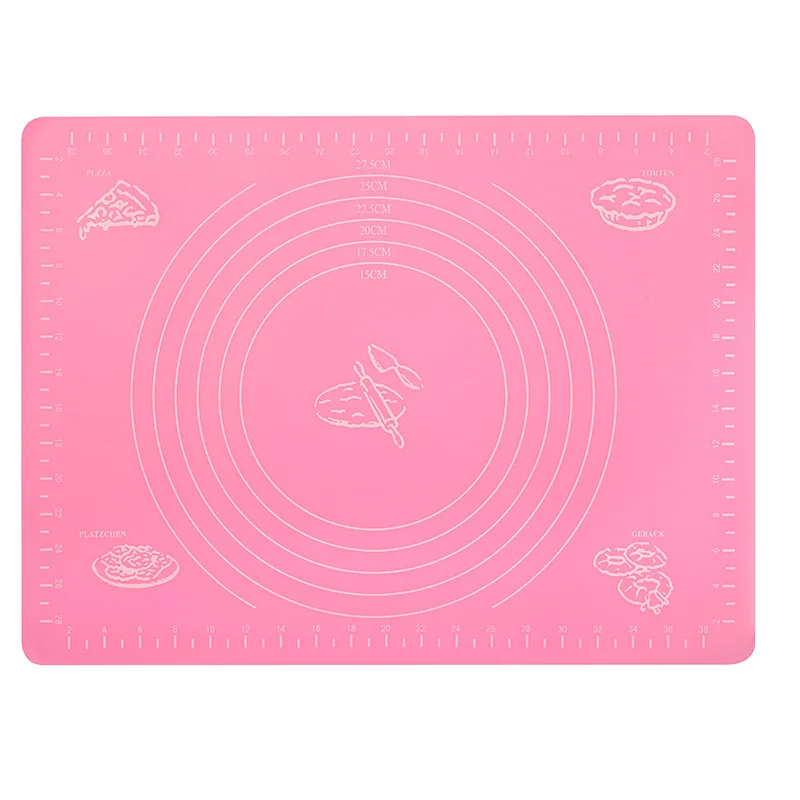 Silicone Dough Kneading Scale Mat Heat Proof Placemat High Temperature Resistant Non-Slip Baking Accessories