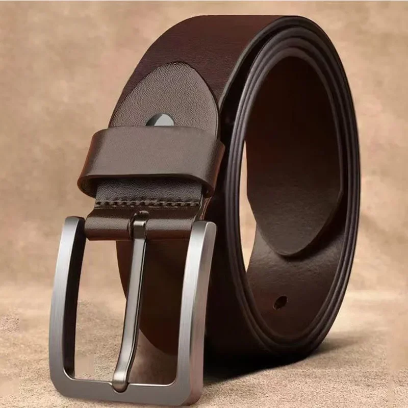Men Belt Business Luxury Designer Brand PU Leather Belts Jeans Pin Adjustable Alloy Buckle Waist Straps 105 120 125cm