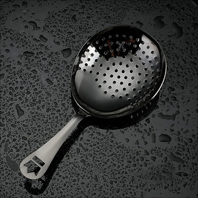 Julep Strainer Cocktail Strainer - Golden Stainless Steel Bar Strainer For Shakers & Mixing